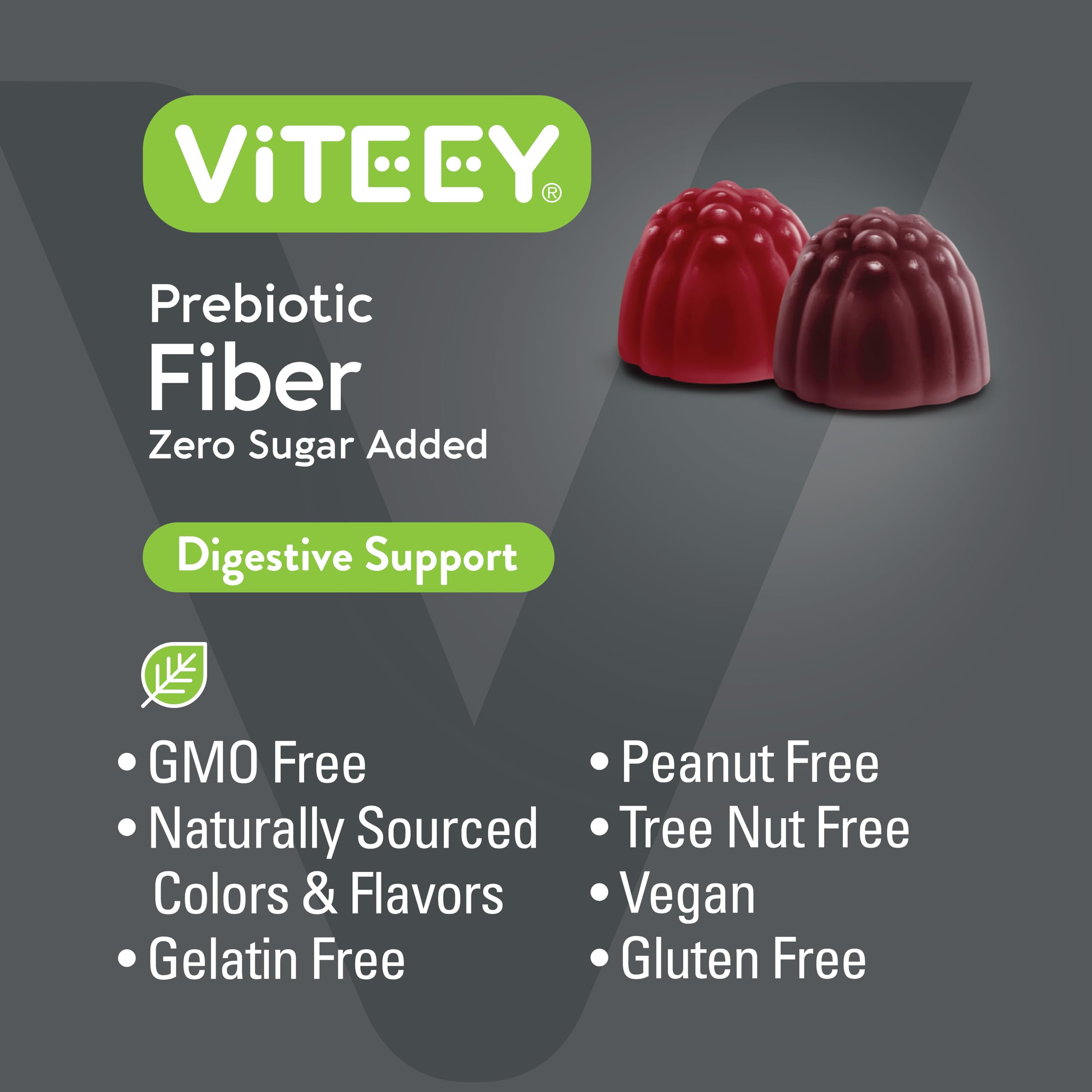 Viteey Prebiotic Fiber Gummies ingredients list