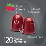 Viteey Prebiotic Fiber Gummies side view of packaging