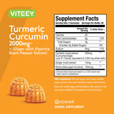 Viteey Turmeric Gummies with ginger and black pepper