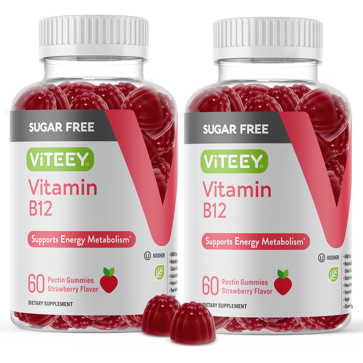 Viteey Vitamin B12 Gummies 120 count front view