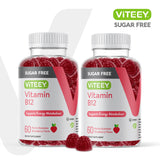 Viteey Vitamin B12 Gummies bottle with strawberry flavour