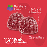 Viteey Vitamin B12 Gummies close-up of raspberry gummies