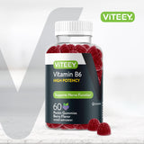 Viteey Vitamin B6 Gummies berry flavour close-up