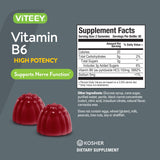 Viteey Vitamin B6 Gummies nutritional information