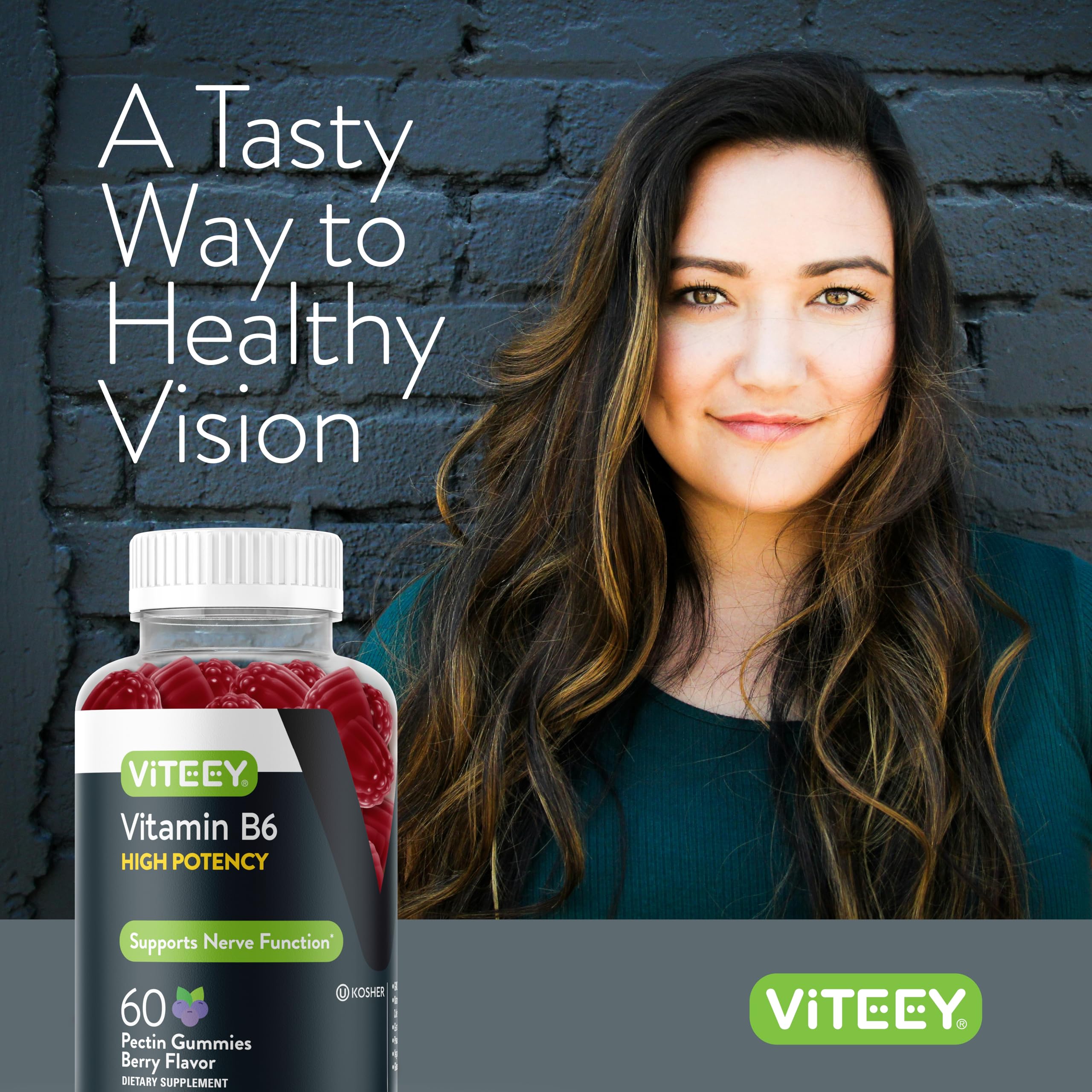 Viteey Vitamin B6 Gummies packaging details
