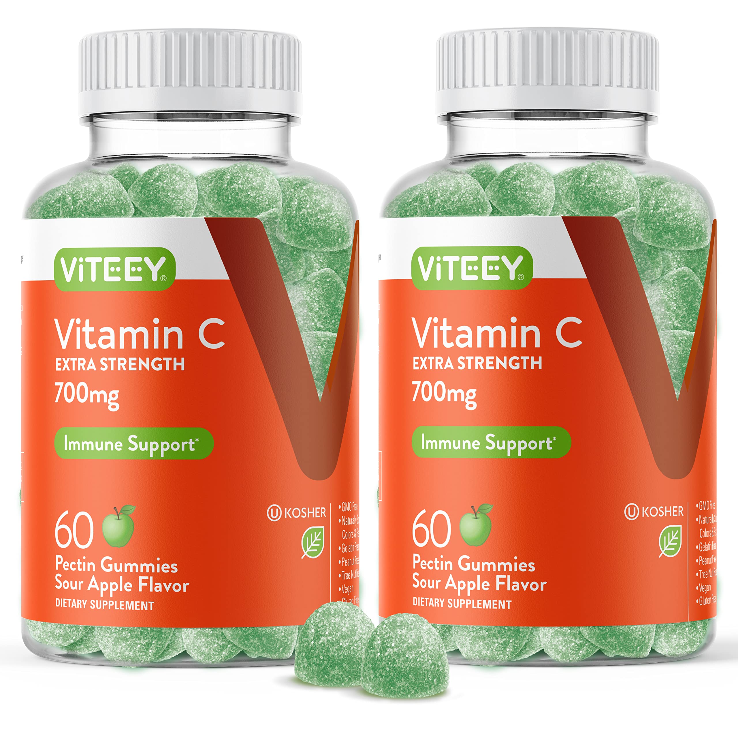 Viteey Vitamin C Gummies 120 count package front view