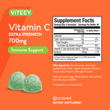Viteey Vitamin C Gummies on a wooden table