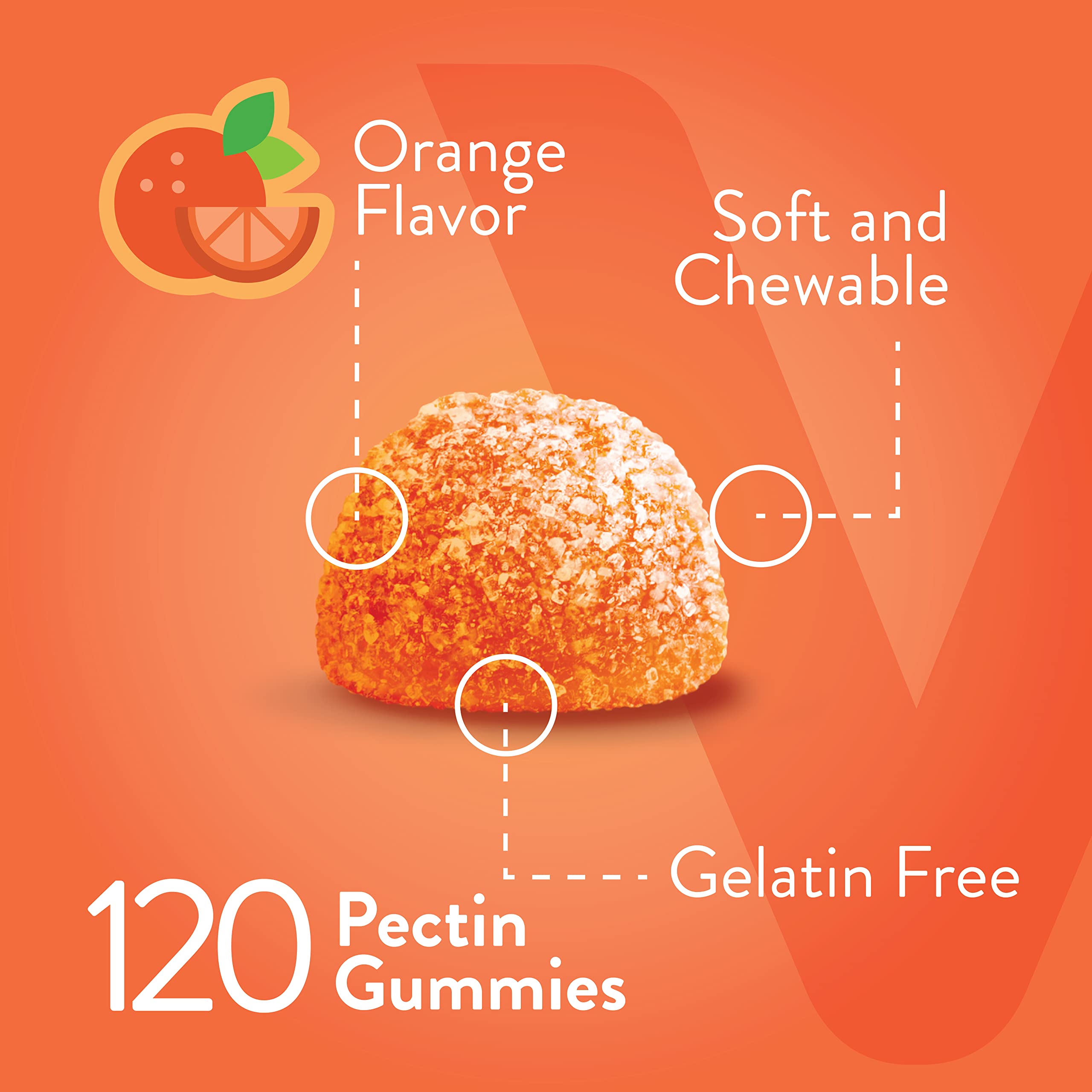 Viteey Vitamin C Gummies showing serving size of 2 gummies
