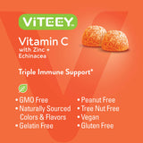 Viteey Vitamin C Gummies side view of the container