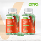 Viteey Vitamin C Gummies sour apple flavour close-up