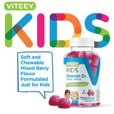 Viteey Vitamin D3 Gummies berry flavour close-up