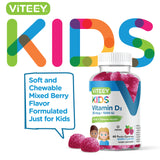 Viteey Vitamin D3 Gummies berry flavour close-up