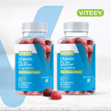 Viteey Vitamin D3 Gummies berry flavour gummies close-up