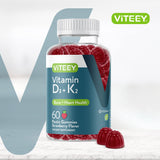 Viteey Vitamin D3 & K2 Gummies packaging side view