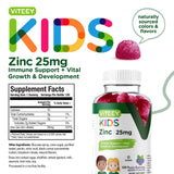 Viteey Zinc Gummies displayed with fresh berries