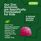 Viteey Zinc Gummies side view of the container