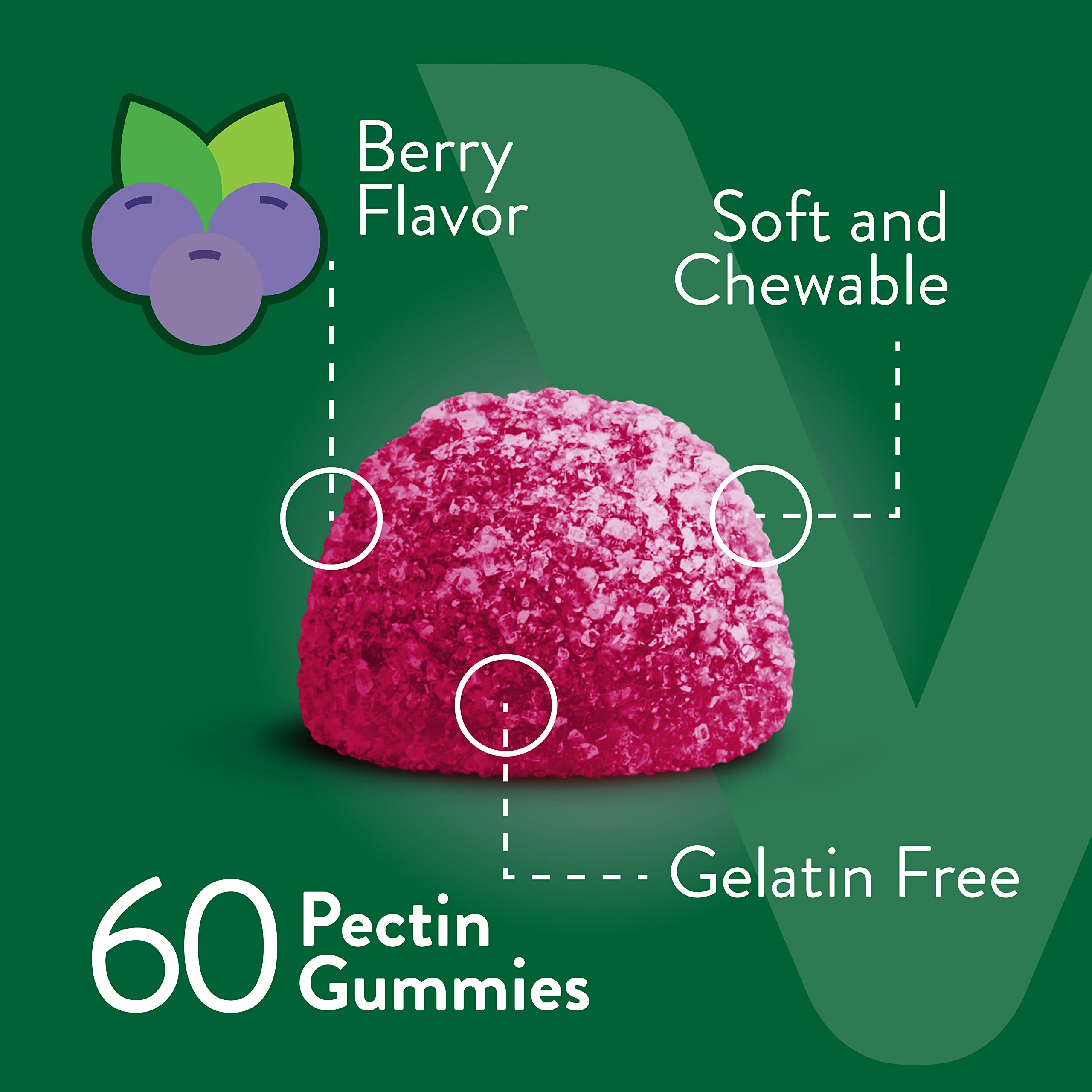 Viteey Zinc Gummies with two gummies on a table