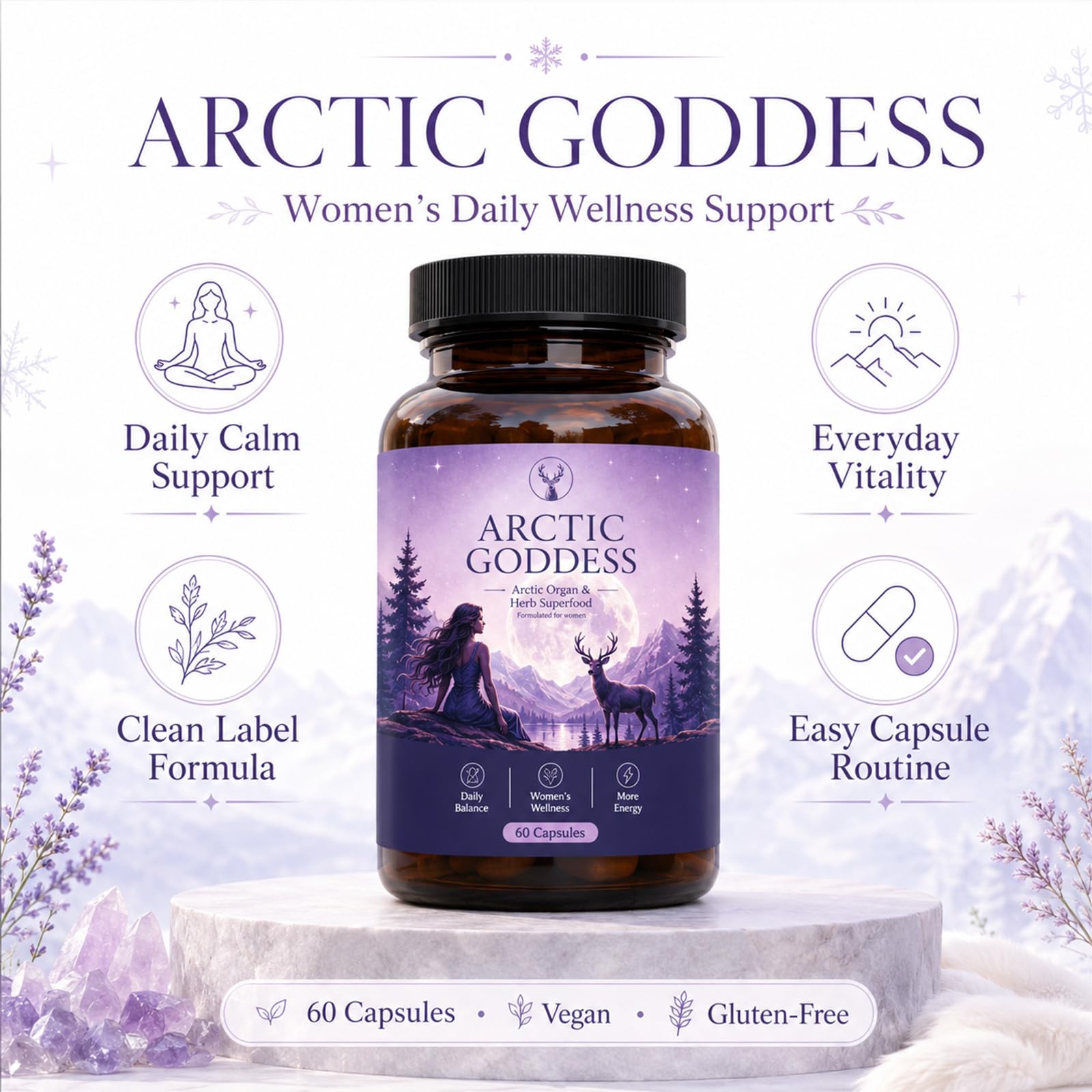 VITERA LION'S Arctic Goddess Reindeer Supplement storage instructions