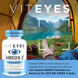 Viteyes AREDS 2 Advanced Multivitamins bottle side view