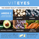 Viteyes AREDS 2 Advanced Multivitamins capsules close-up