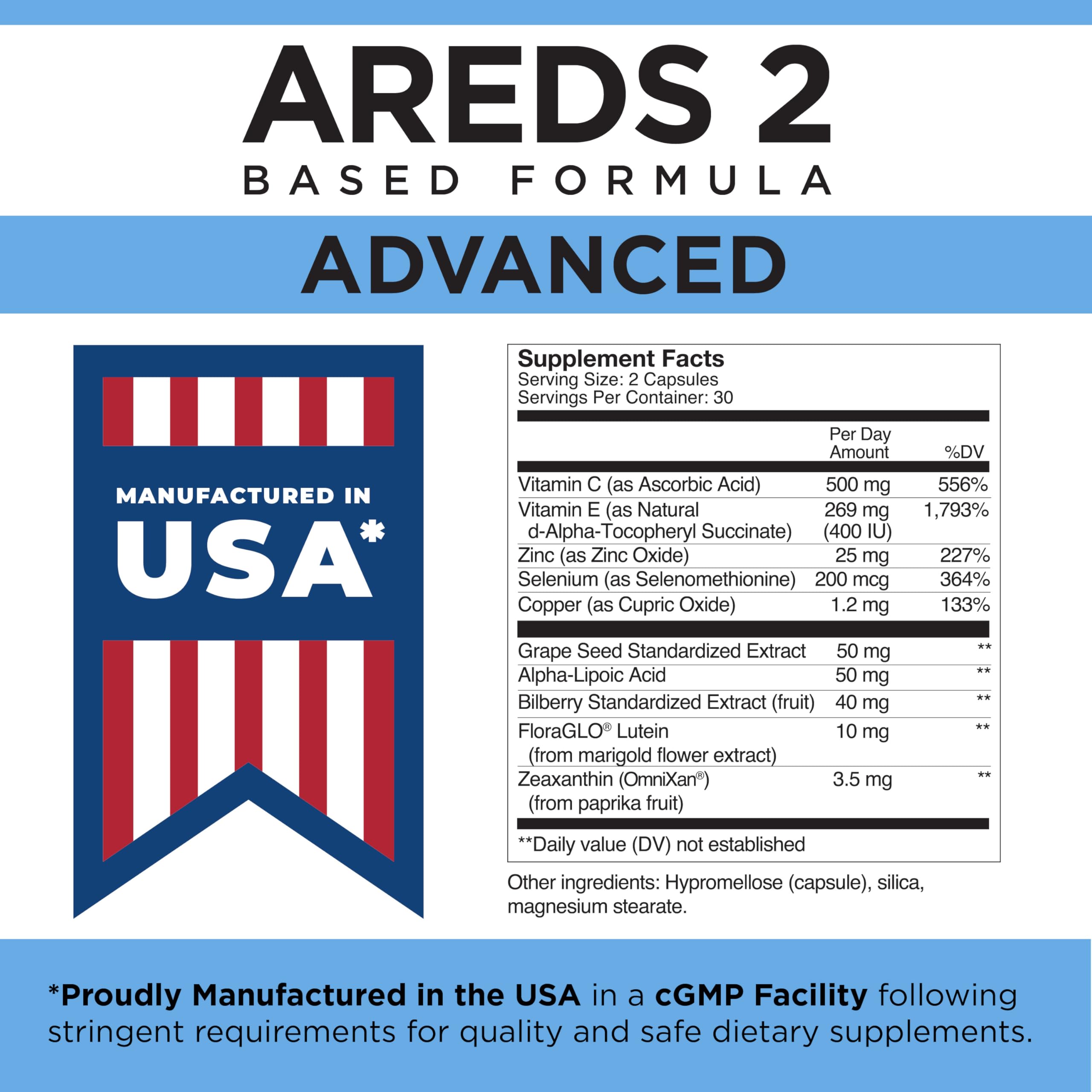 Viteyes AREDS 2 Advanced Multivitamins on a wooden table