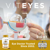 Viteyes AREDS 2 Softgels on a wooden table