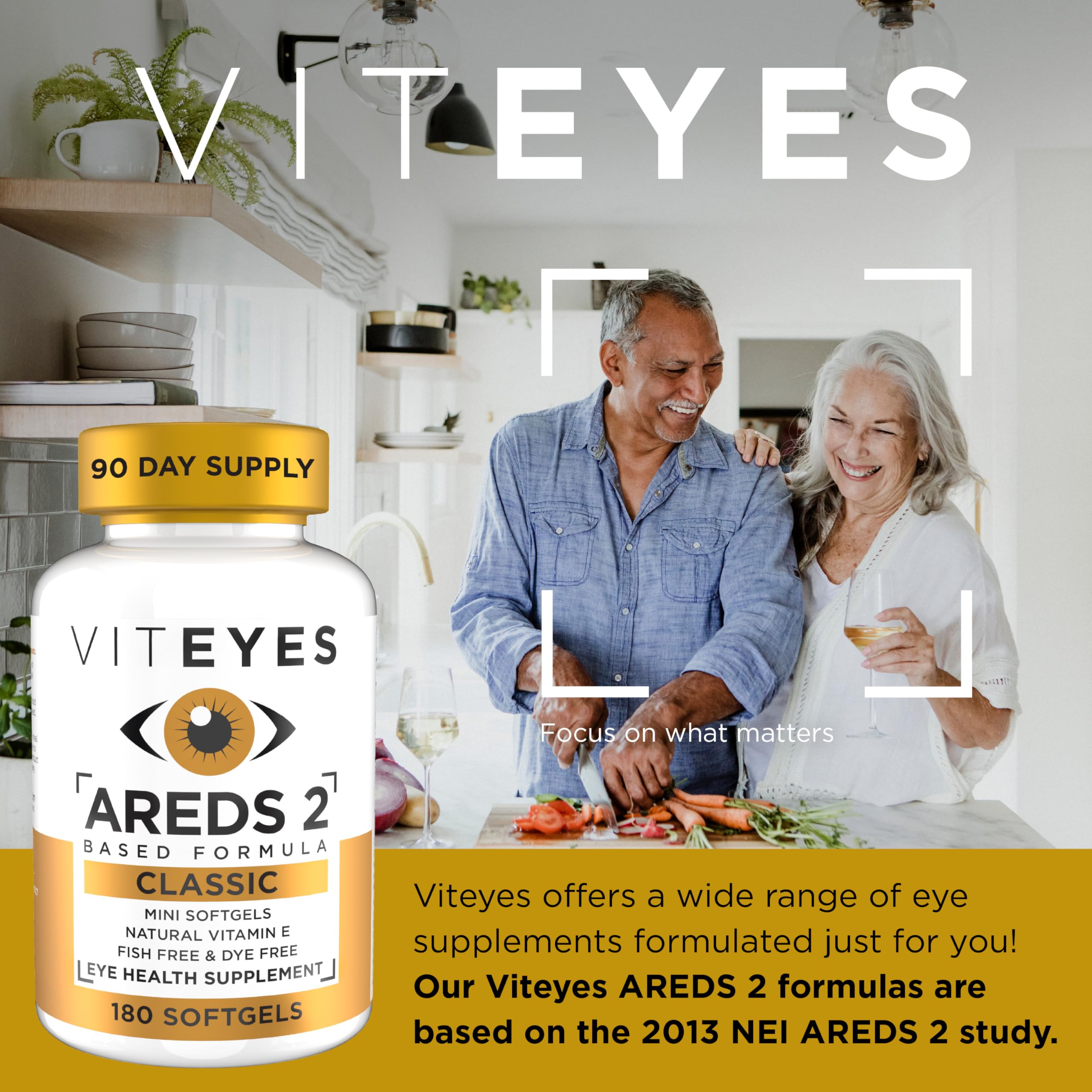 Viteyes AREDS 2 Softgels side view showing capsule details