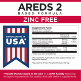Viteyes AREDS 2 Zinc Free Eye Health Supplement ingredients list