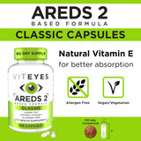 Viteyes Classic AREDS 2 Eye Health Supplement capsules close-up