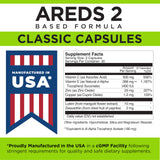 Viteyes Classic AREDS 2 Eye Health Supplements 60 Capsules bottle with cap