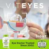 Viteyes Classic AREDS 2 Eye Health Supplements 60 Capsules displayed on wooden table