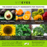 Viteyes Classic AREDS 2 Eye Health Supplements 60 Capsules side view