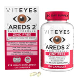 Viteyes Zinc Free AREDS 2 Eye Health Supplements 60 capsules front view