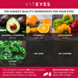 Viteyes Zinc Free AREDS 2 Eye Health Supplements capsule close-up