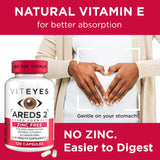 Viteyes Zinc Free AREDS 2 Eye Health Supplements side view