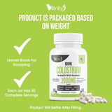 VITINITY Colostrum Powder 132g displayed on a wooden table