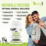 VITINITY Colostrum Powder 132g nutritional information on packaging