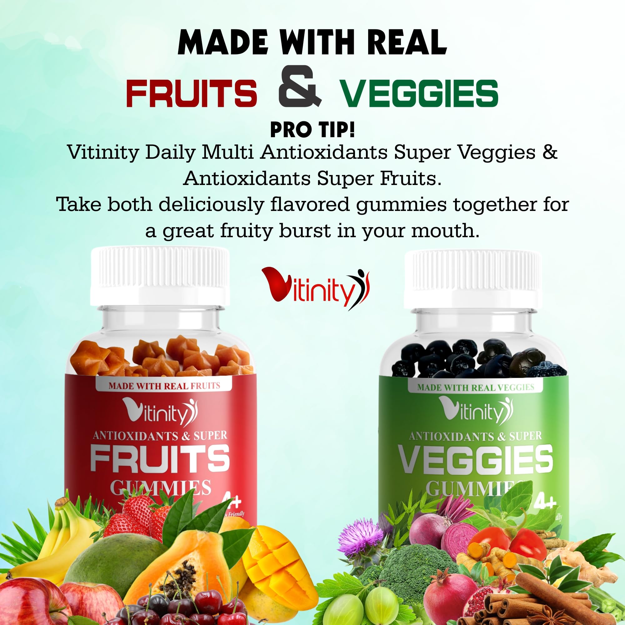 VITINITY Superfood Blend Gummies nutritional information