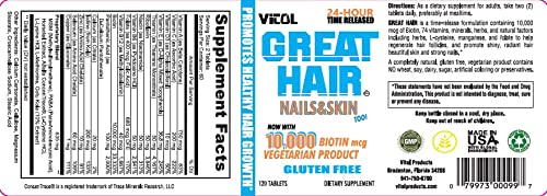 Vitol GREAT HAIR packaging with a measuring spoon