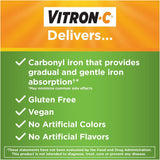 Vitron-C High Potency Iron Supplement Plus Vitamin C ingredients list