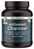 Viva Doria Activated Charcoal Powder 567g front view in jar