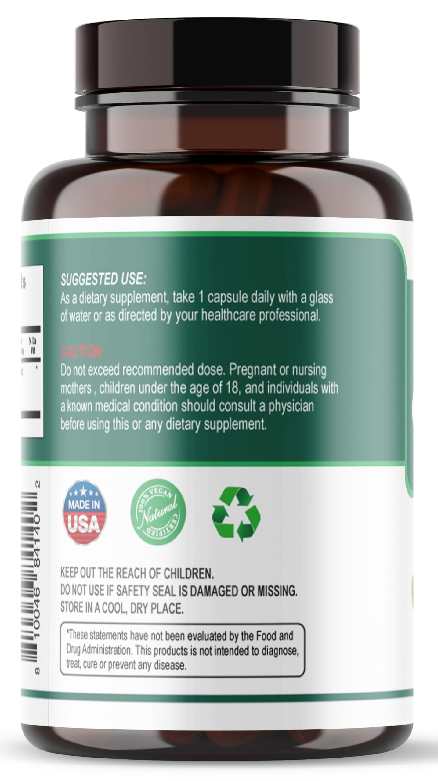 Viva Doria Ginkgo Biloba Extract 720mg veggie capsules close-up