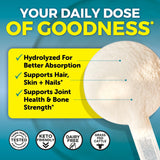 Viva Naturals Collagen Peptides Powder in a smoothie