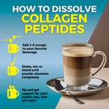 Viva Naturals Collagen Peptides Powder mixed in coffee