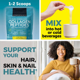Viva Naturals Collagen Peptides Powder on a kitchen counter