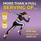 Viva Naturals Elderberry Extract 1000mg capsules in hand