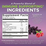Viva Naturals Elderberry Gummies nutritional information label