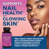 Viva Naturals Hair Skin and Nails Vitamins 5000 mcg Biotin packaging