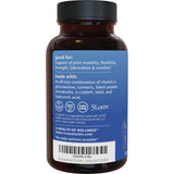 Viva Naturals Joint Support Glucosamine 1500mg capsules displayed with turmeric