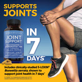 Viva Naturals Joint Support Glucosamine 1500mg capsules on a wooden table